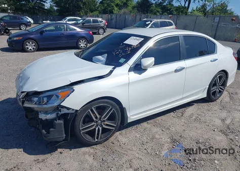 2016 Honda Accord Sport from USA, damaged, VIN 1HGCR2F52GA091795